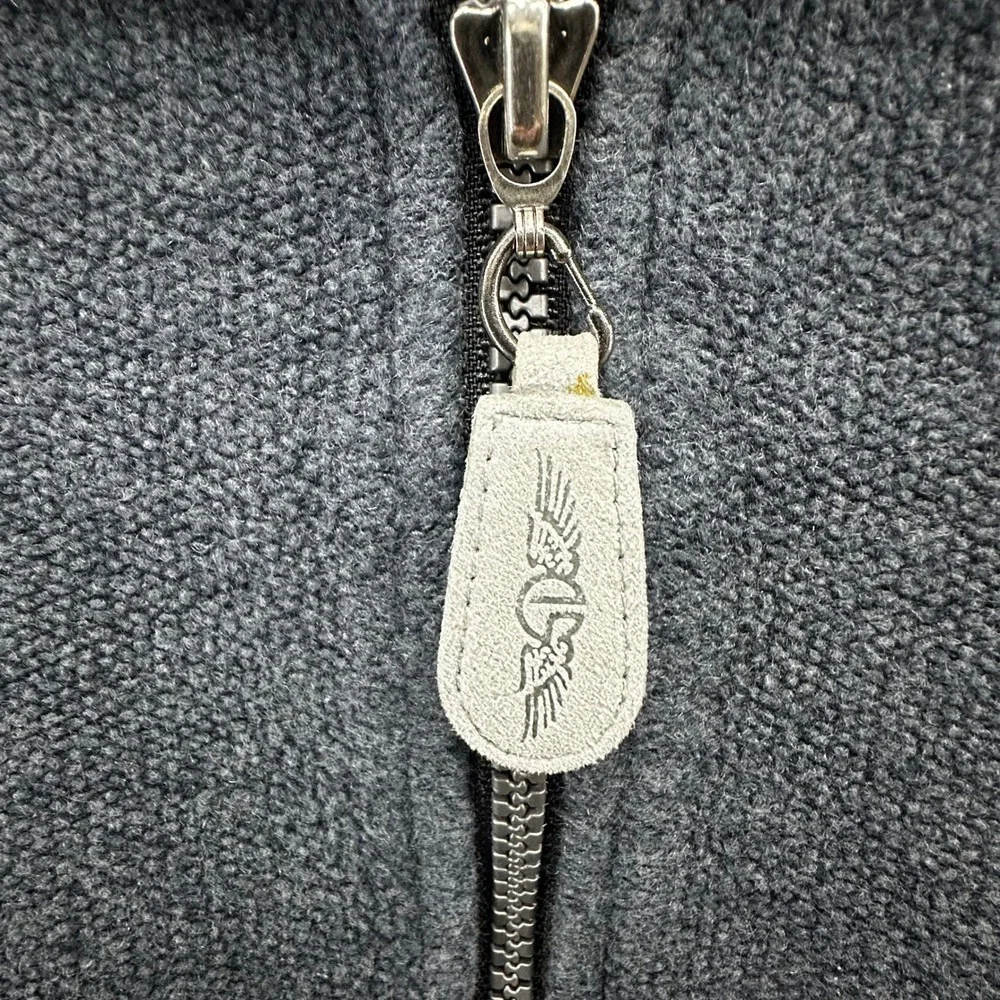 Straight Down Mens XL Quarter Zip Fleece Pullover Useless Bay Golf Gray Outdoor